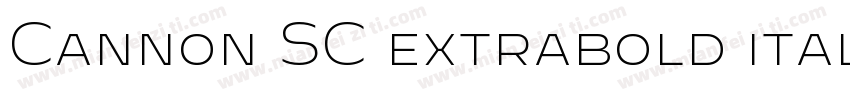 Cannon SC extrabold italic字体转换